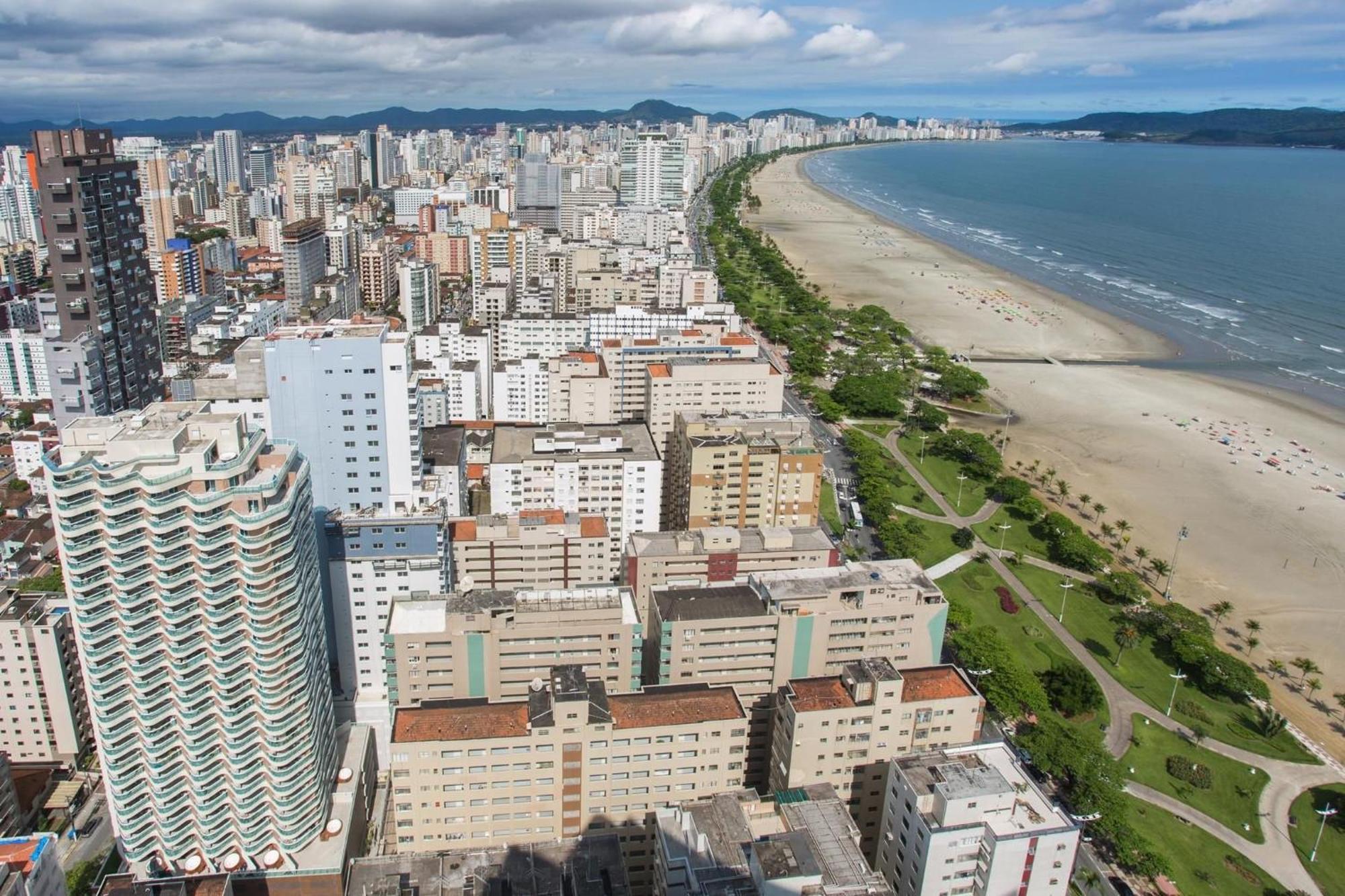 Residencial Estanconfor Com Vista Mar 2 Ac E Garagem Apartment Santos  Luaran gambar